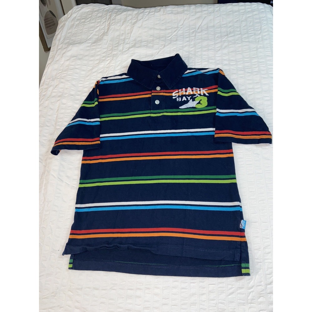 The Children's Place Making Waves Surf Boy's Striped Polo Large 10/12